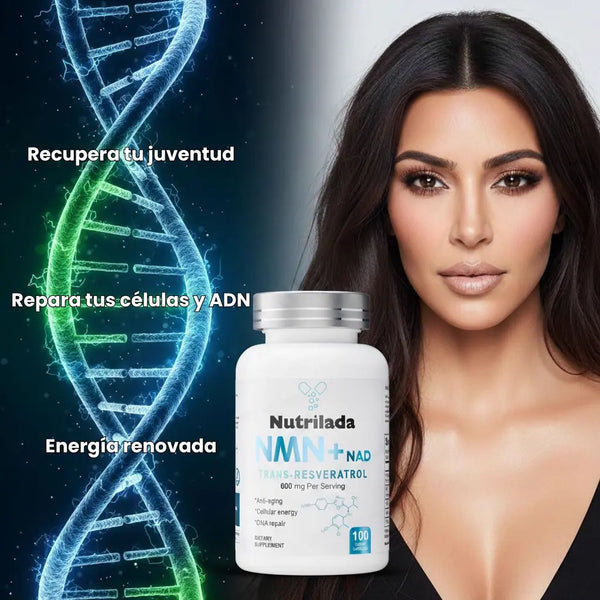 2 SUPLEMENTOS ANTIEDAD NMN + NAD⁺