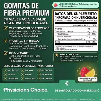 Frascos Gomitas Fiber Gummies