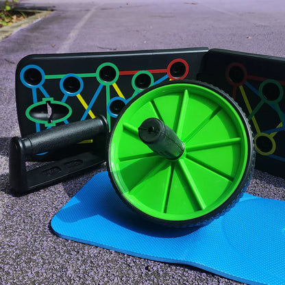 Combo Tabla Push Up + Rueda Abdominal (Portátil) – Paga al Recibir