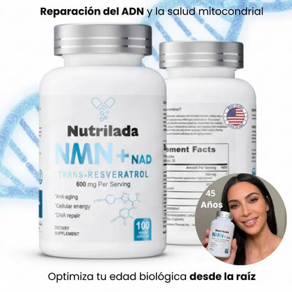 2 SUPLEMENTOS ANTIEDAD NMN + NAD⁺