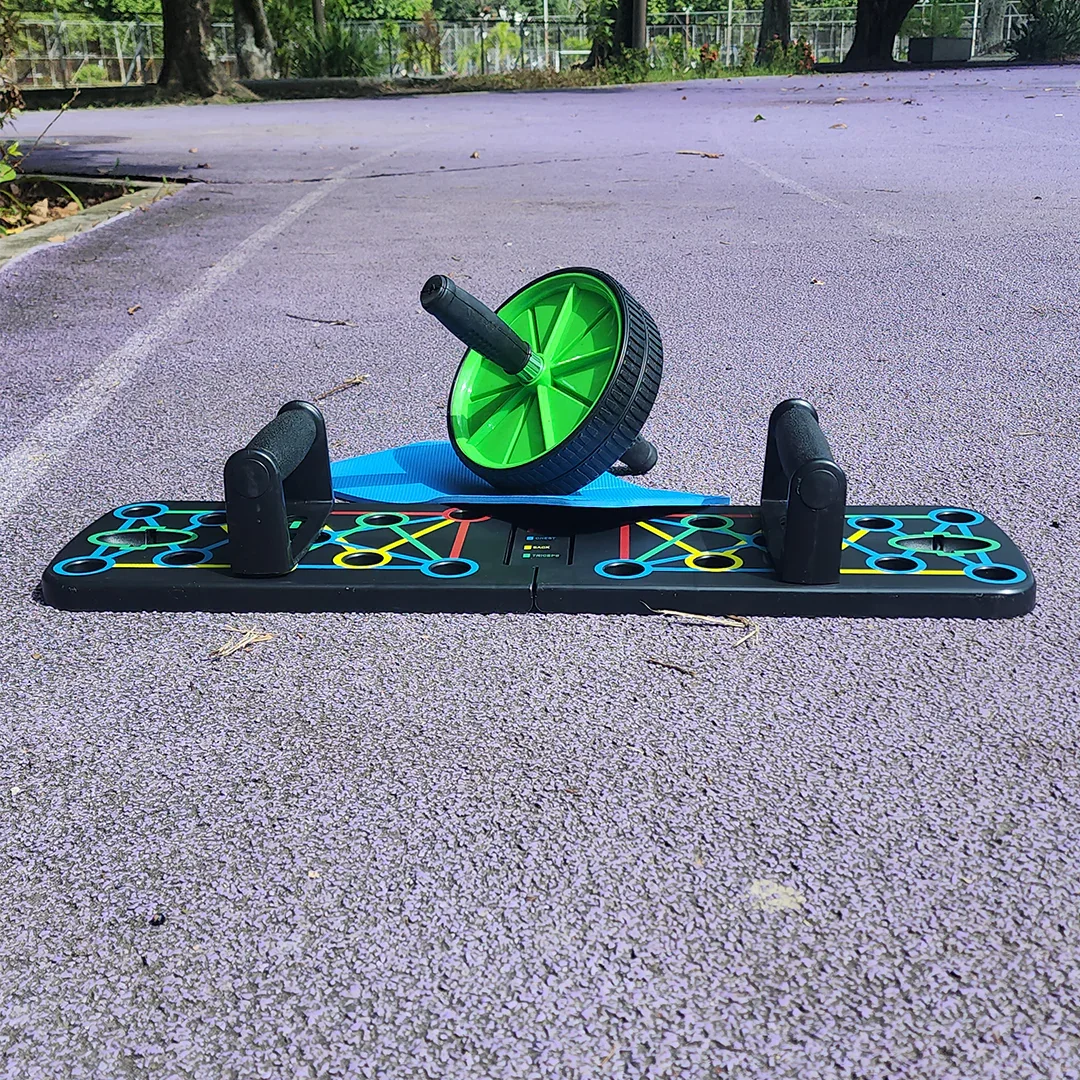 Combo Tabla Push Up + Rueda Abdominal (Portátil) – Paga al Recibir