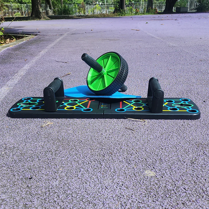 Combo Tabla Push Up + Rueda Abdominal (Portátil) – Paga al Recibir